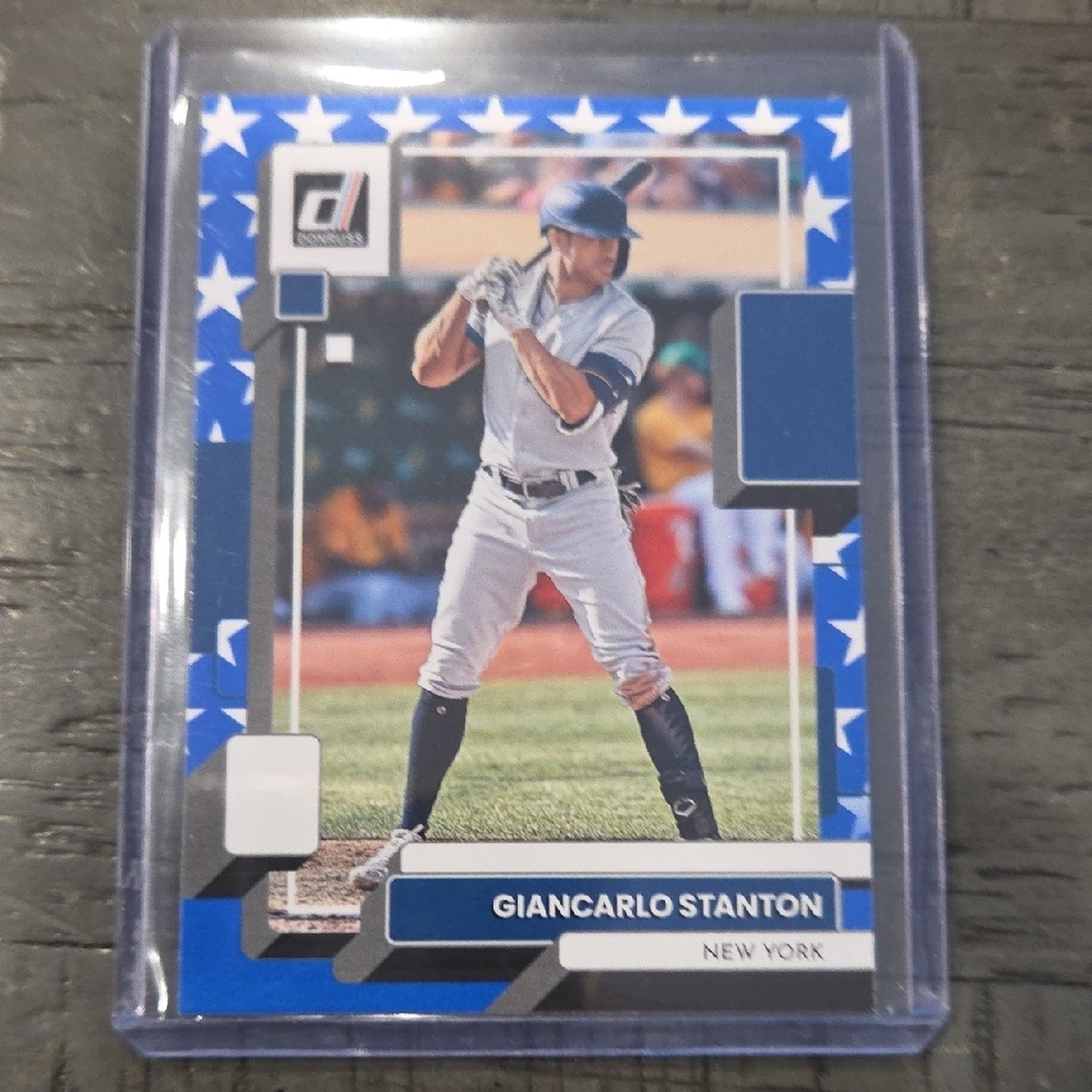 Panini Blue and White Baseball Card
